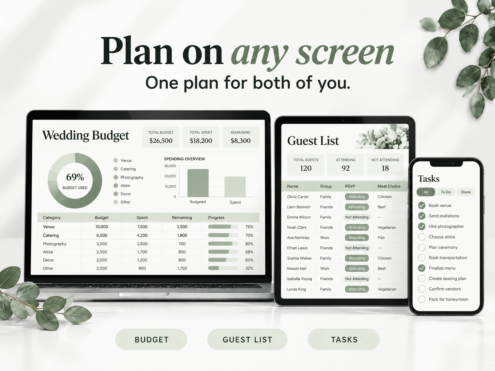 Wedding Planning Spreadsheet: Sheet any screen.webp?v=def41bf1