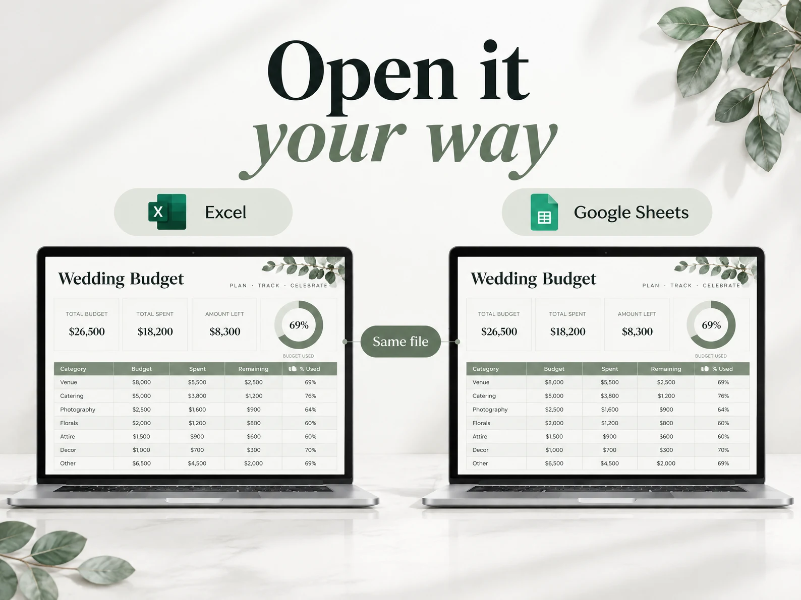 Wedding Planning Spreadsheet: Sheet excel and sheets.webp?v=3a9bbdd6